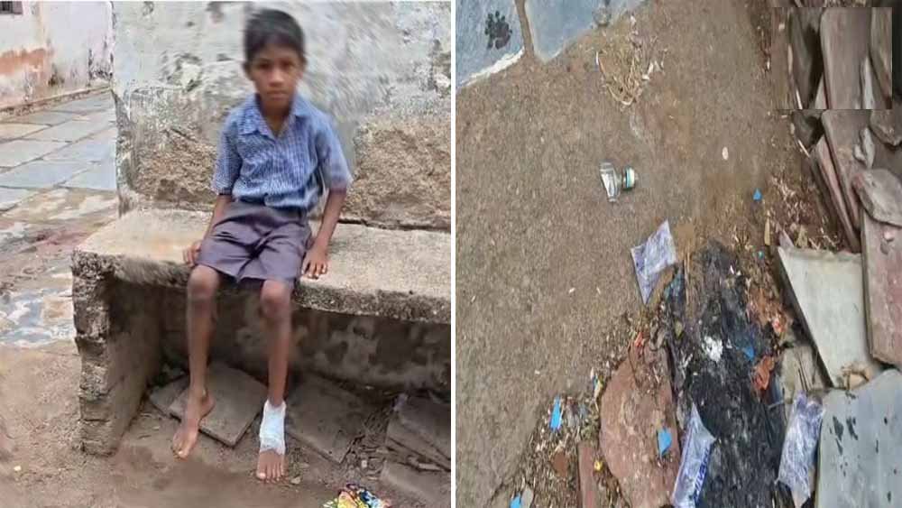 धमतरी स्कूल में टूटी शराब की बोतल से छात्र घायल, ग्रामीणों ने उठाए सुरक्षा पर सवाल 1 Chhattisgarh News 02 1 1