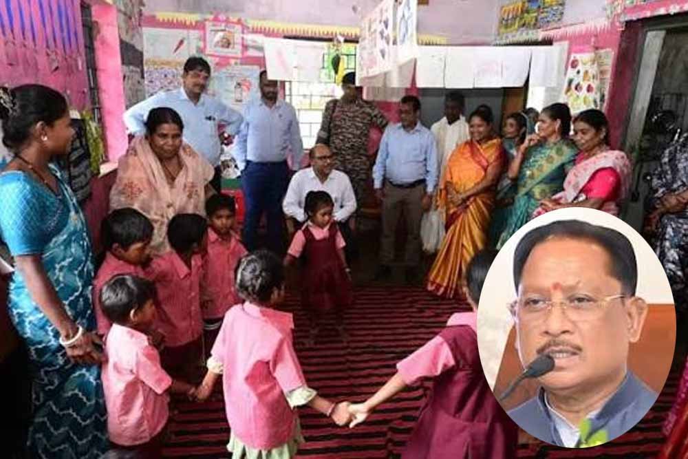मुख्यमंत्री साय की मंशा लाई रंग, अब वनांचल के पंडो बच्चों को गांव में ही मिल रही शिक्षा की सुविधा 1 Chhattisgarh News 07 3 20