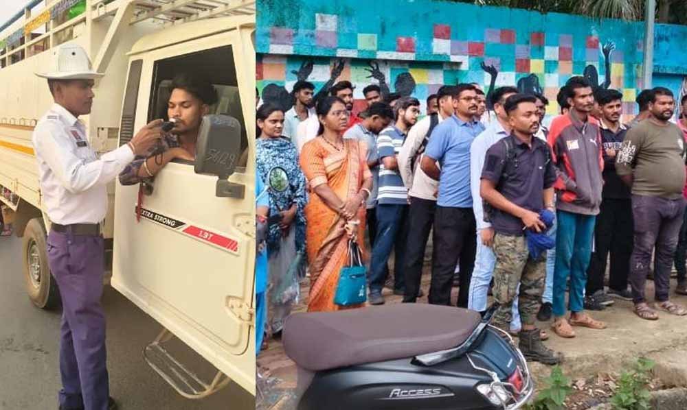 छत्तीसगढ़ में ट्रैफिक नियम तोड़ने वालों पर शिकंजा, पुलिस ने 62 वाहन चालकों का काटा चालान 1 Chhattisgarh News 09 3 3