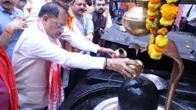 The government is advancing on the path of public welfare, driven by the blessings of mentors and the trust of the people: Chief Minister Vishnu Deo Sai. 3 Dham 01 1