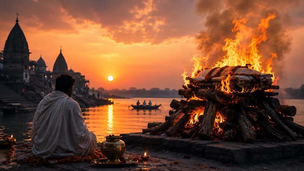 गरुड़ पुराण में सूर्यास्त बाद अंतिम संस्कार वर्जित, जानें धार्मिक मान्यता 1 55 5