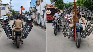 बाइक में लगाए 500 हॉर्न, सड़कों पर मचा शोर! पुलिस की कार्रवाई का Video वायरल 2 8A 289 2