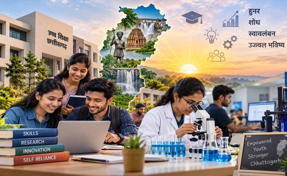 शोध, कौशल और रोजगार पर फोकस, छत्तीसगढ़ में गढ़ा जा रहा युवाओं का भविष्य 1 21A 41 2
