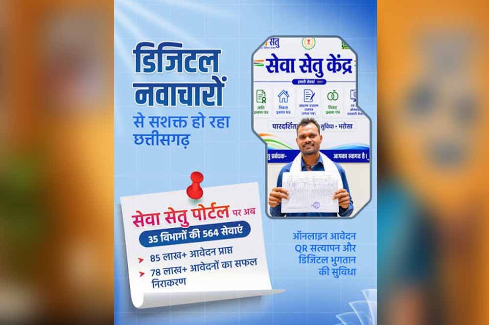 छत्तीसगढ़ में सेवा का नया मॉडल: कागजी उलझनों से राहत, सुविधाएं पहुंचेंगी घर तक 1 26A 133
