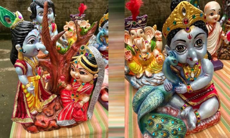 गणेश प्रतिमाओं में आस्था के साथ पर्यावरण का संदेश, बंदियों की अनोखी पहल बनी मिसाल 7 8A 215 1