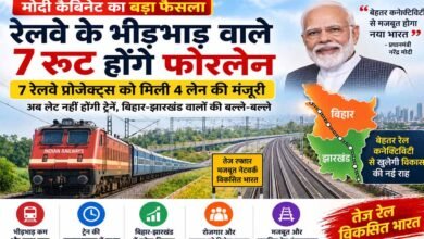 बिहार-झारखंड के रेल यात्रियों को बड़ी राहत, 7 रूट होंगे फोरलेन; घटेगी भीड़ और ट्रेनों की लेटलतीफी 2 9A 236