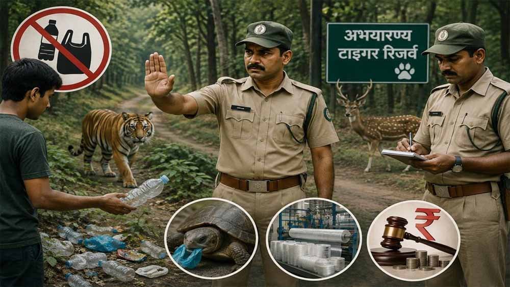 छत्तीसगढ़ के जंगलों में प्लास्टिक फेंका तो खैर नहीं, वन्यजीवों की सुरक्षा के लिए बड़ा फैसला 1 Chhattisgarh News 01 2 5