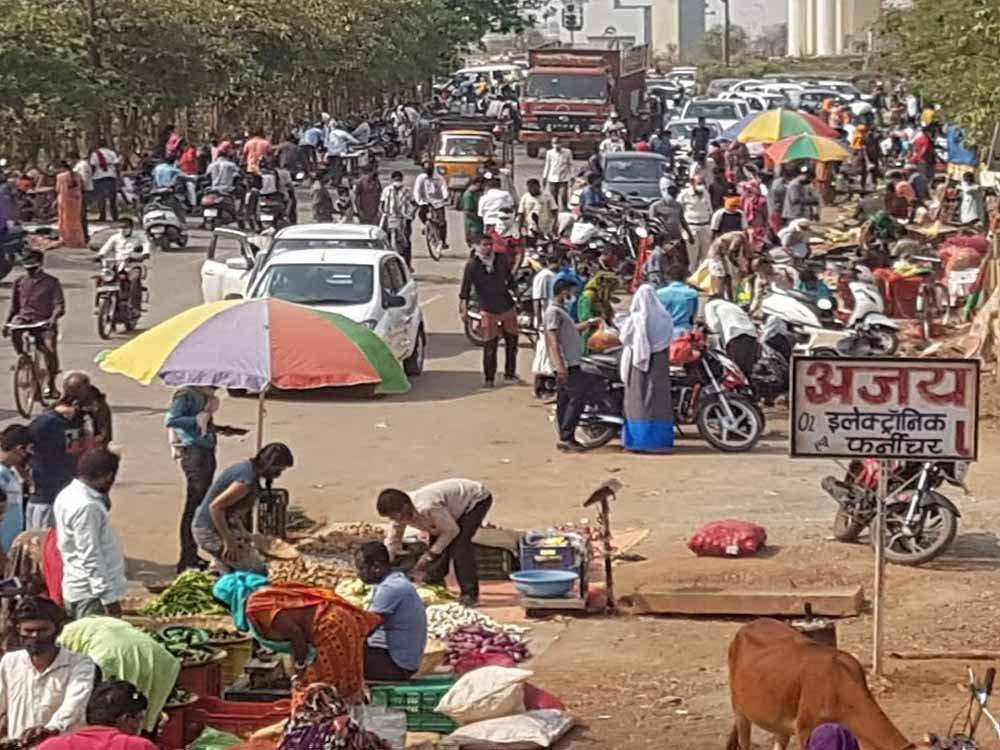 रायपुर में सब्जी कारोबारियों को हटाने पहुंचा अमला, विरोध के बाद लौटा 1 Chhattisgarh News 03 3 13