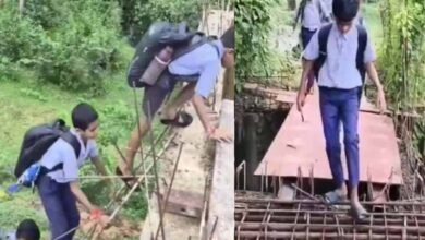 अधूरे पुल ने बढ़ाई बच्चों की मुसीबत, 6 साल से जान जोखिम में डालकर स्कूल जाने को मजबूर 2 Chhattisgarh News 08 3 3