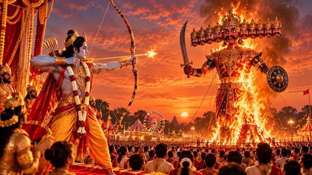दशहरा 2026 कब है? जानें रावण दहन का शुभ मुहूर्त और विजयादशमी की सही तारीख 1 115 11