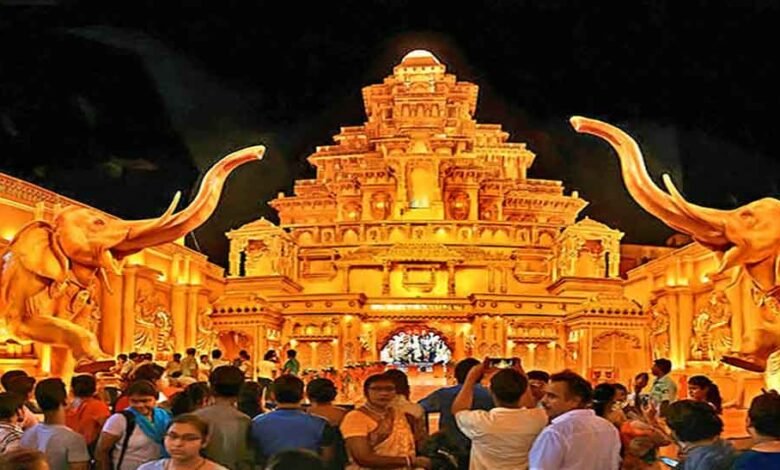 बंगाल की दुर्गा पूजा पर सियासत गरमाई, 3000 पंडालों से एक तक पहुंचने के दावे पर BJP का हमला 8 17A 232