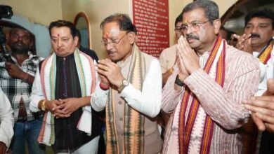 छत्तीसगढ़ की सुख-समृद्धि के लिए मुख्यमंत्री साय ने की रामचंडी मंदिर में पूजा, मांगा आशीर्वाद 2 24A 151