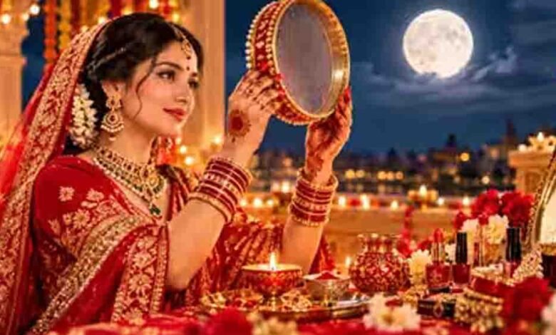 Karwa Chauth 2026: आज करवा चौथ पर कब करें पूजा? जानें 1 घंटे 17 मिनट का मुहूर्त, चांद निकलने का समय और पूजा विधि 4 29A 8