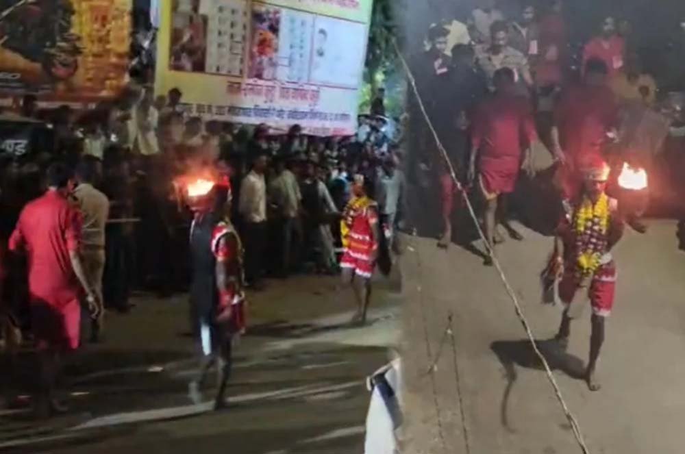 तलवार लेकर निकलीं देवी, खप्पर यात्रा में शामिल हुए उपमुख्यमंत्री विजय शर्मा 1 Chhattisgarh News 02 3 15
