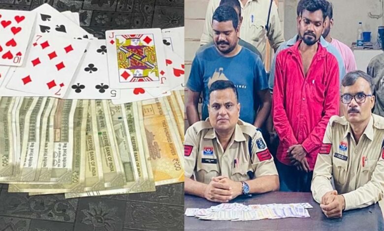 बिलासपुर में जुआरियों पर पुलिस का शिकंजा, फड़ से 10 आरोपी गिरफ्तार 5 Chhattisgarh News 09 3 7