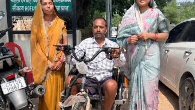 सेवा संकल्प अभियान के तहत दिव्यांग धनेश्वर साहू को मिली ट्राइसाइकिल 5 LAXMI 1