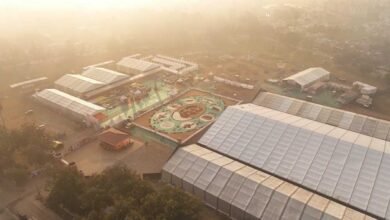 बस्तर के लालबाग में वनोपज से सजी 20,700 वर्गफीट की भव्य रंगोली ने रचा विश्व रिकॉर्ड, राष्ट्रपति द्रौपदी मुर्मु ने किया अवलोकन 2 rangoli 1