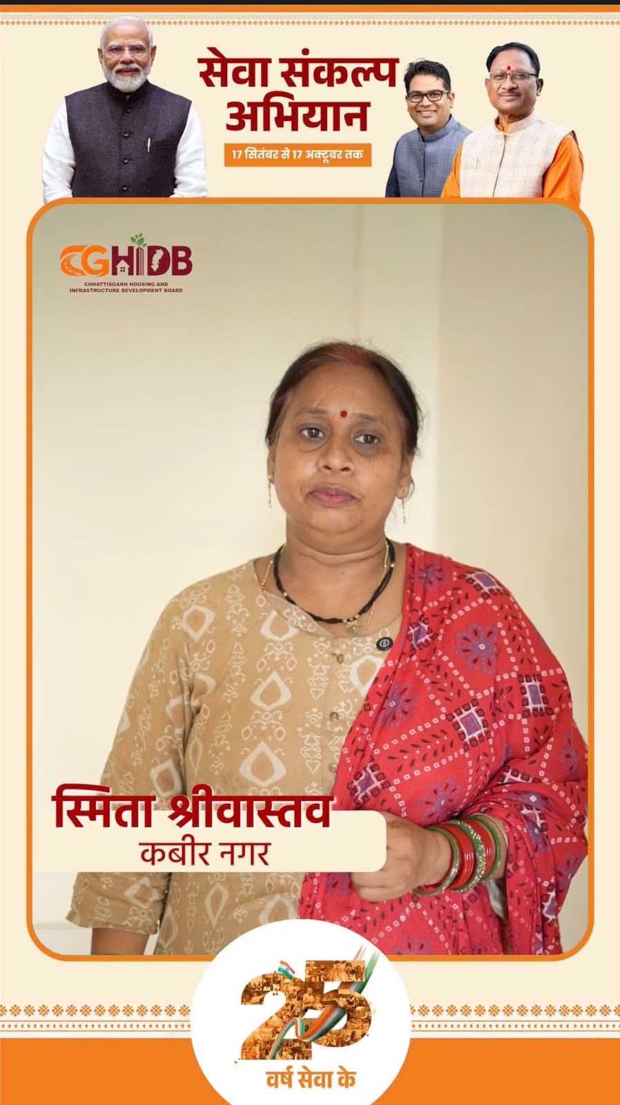 किराए के मकान की चिंता हुई दूर, हाउसिंग बोर्ड ने साकार किया स्मिता श्रीवास्तव के अपने घर का सपना 1 smo
